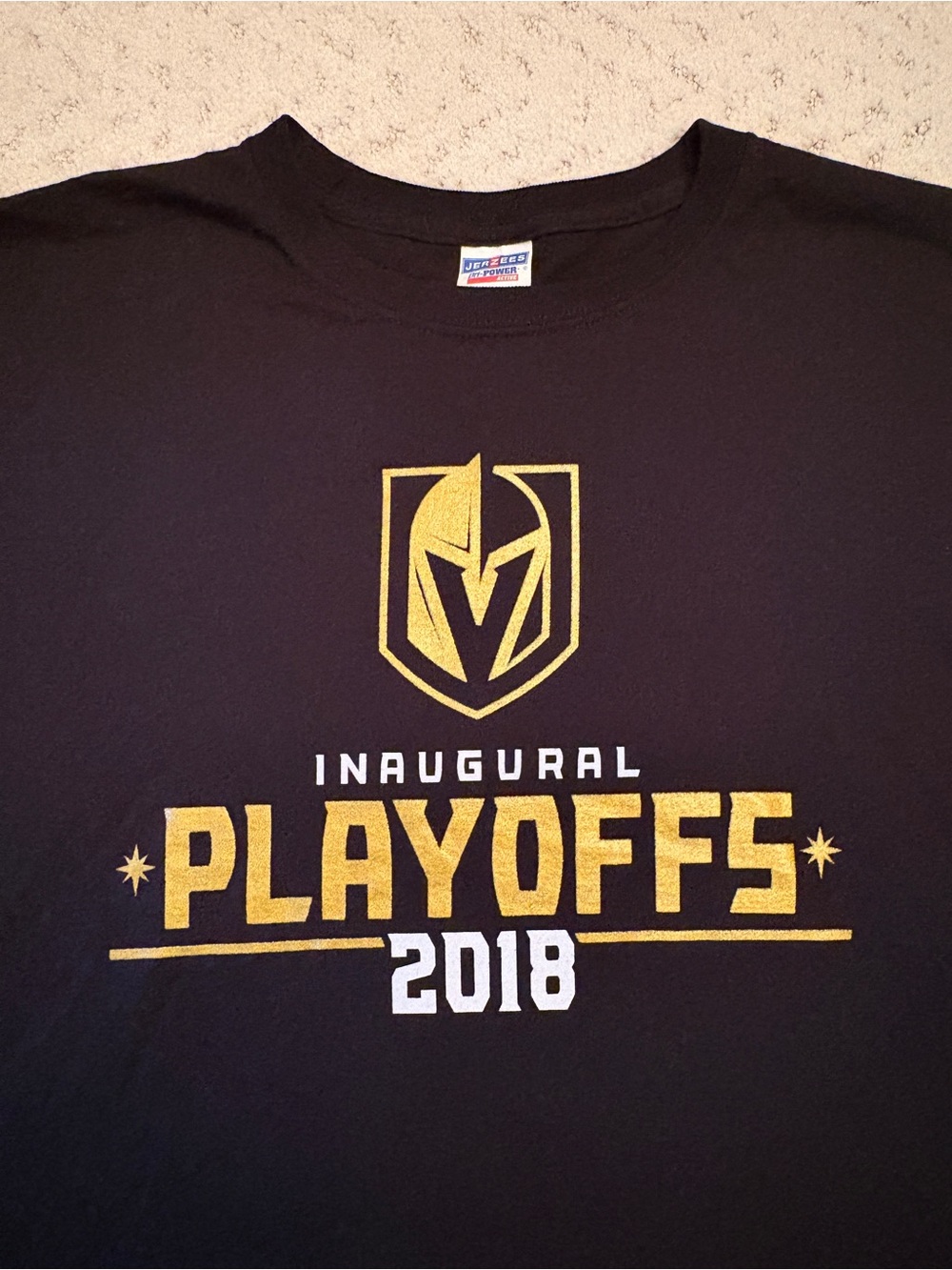 Vegas Golden Knights Hockey Inaugural Playoffs 2018 Graphic T Shirt Mens Size L